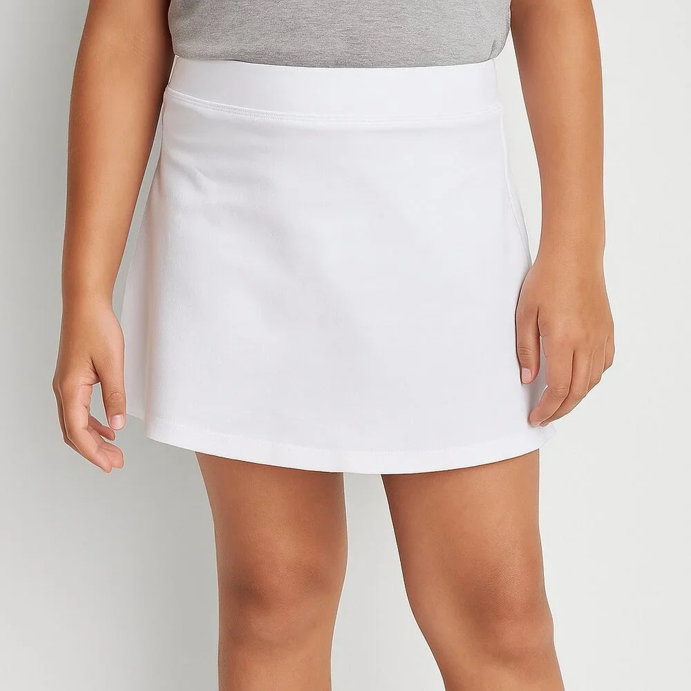 Art Class Girls Skort White Stretch Shorts Underneath Size Medium 7/8